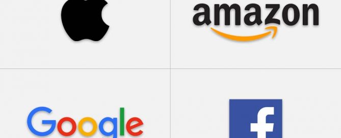 Apple, Amazon, Google, Facebook logo